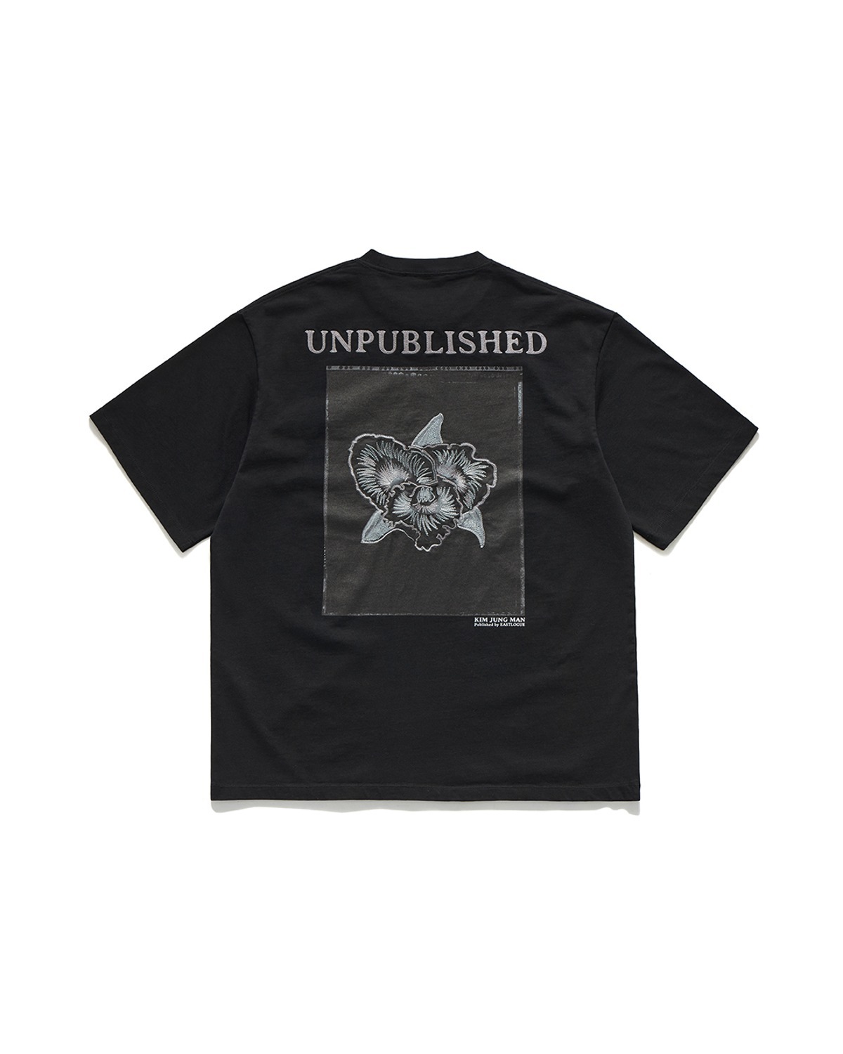 BLOSSOMING EMBROIDERED T-SHIRT / BLACK