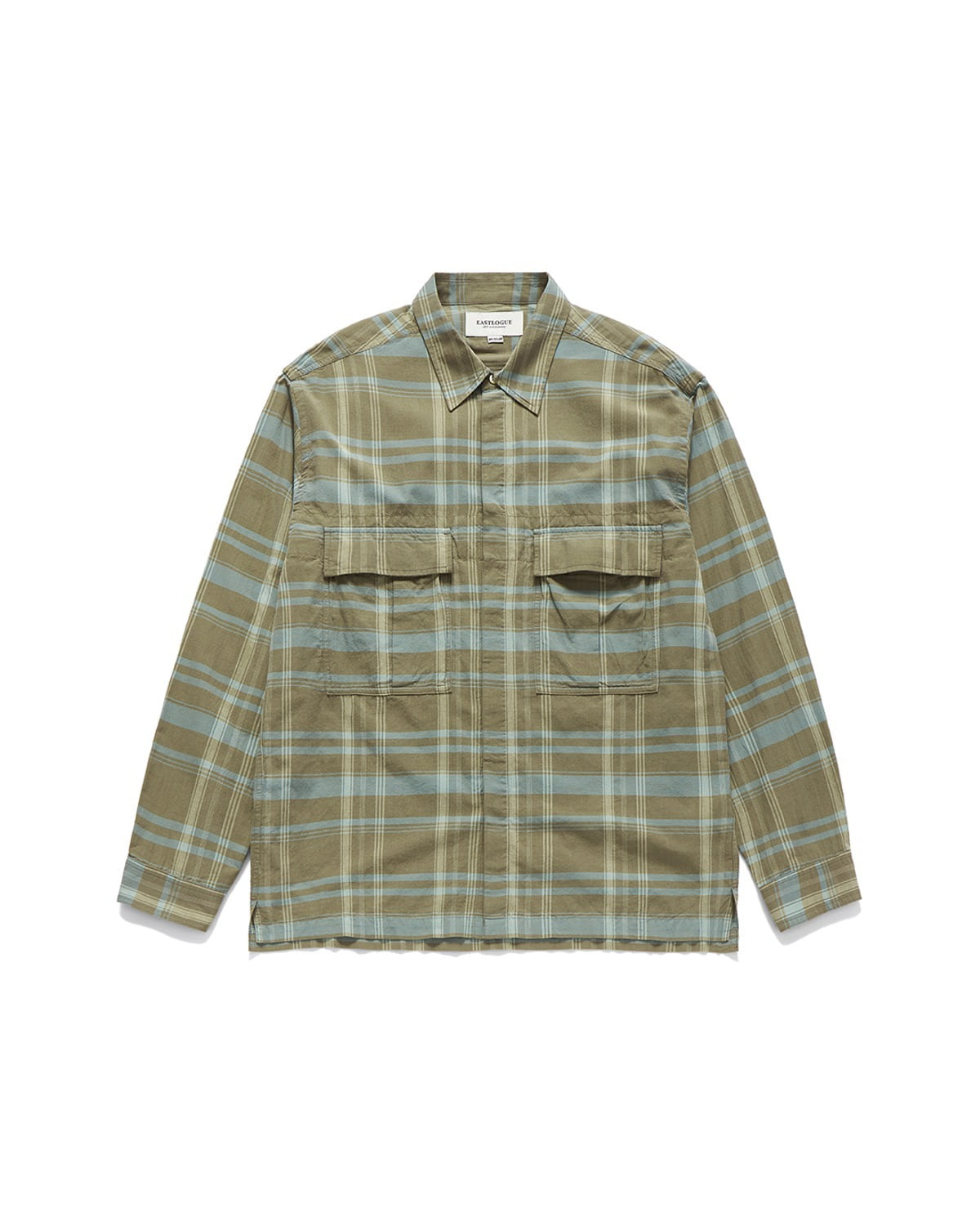Eastlogue ARMY FIELD SHIRTS / BEIGE BLUE CHECK