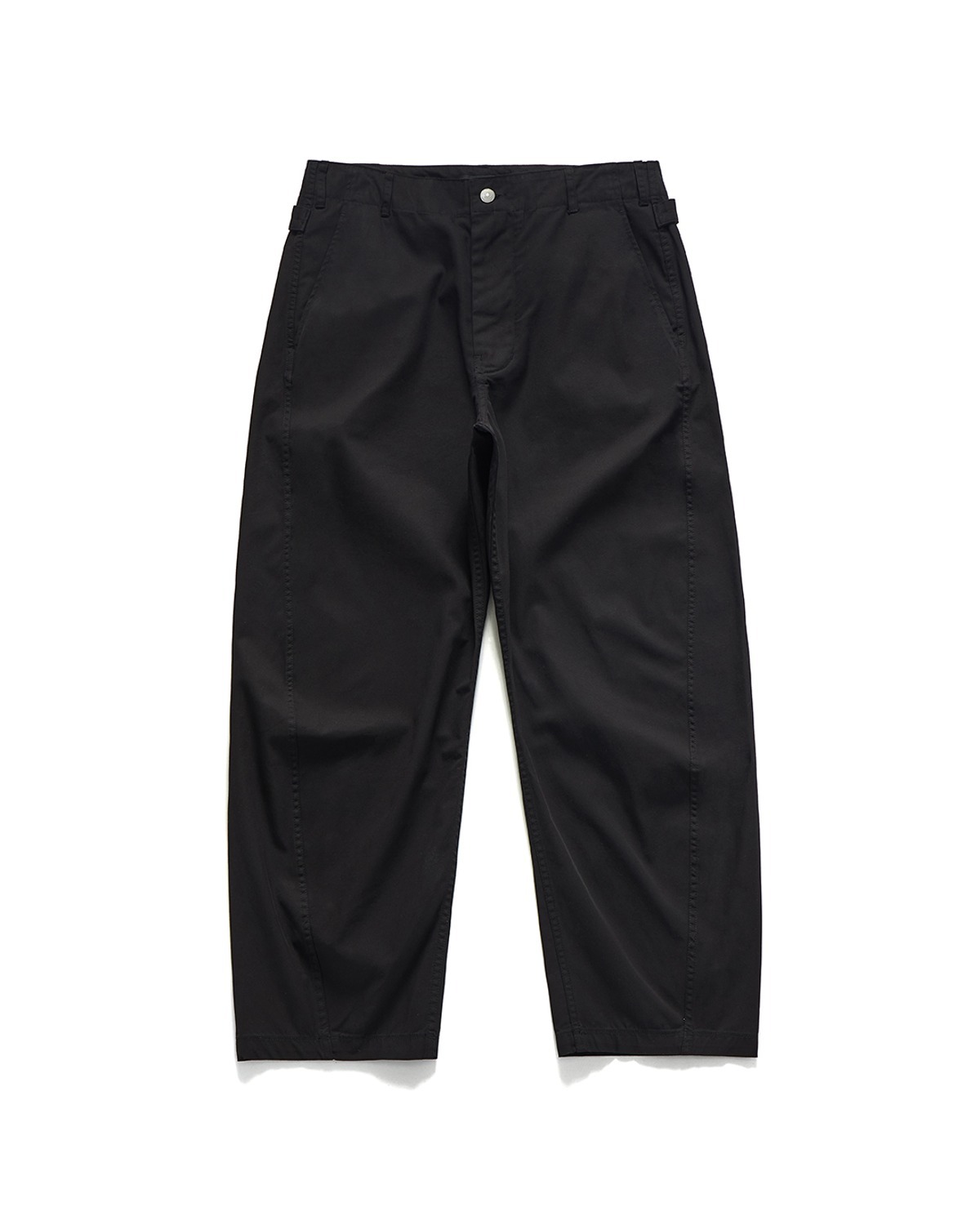 Eastlogue CINCH BACK CURVED PANTS / BLACK 2
