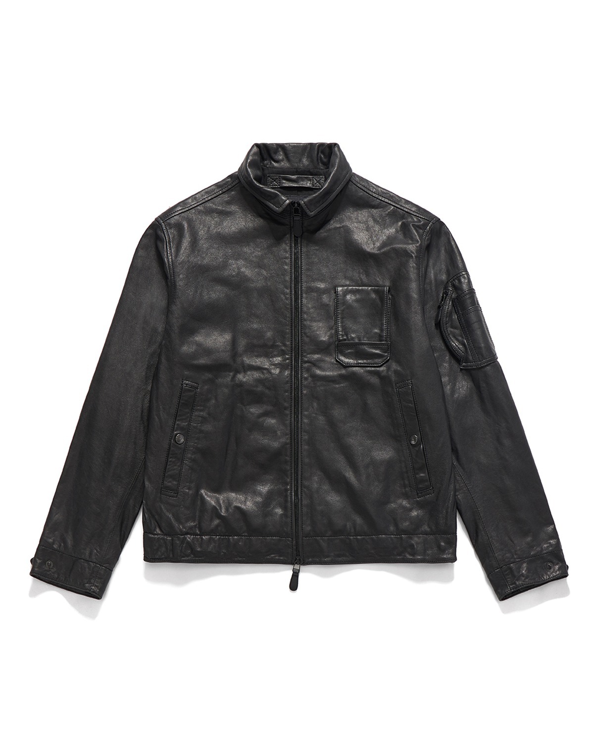 Eastlogue FRENCH AIR FORCE LEATHER JACKET / BLACK