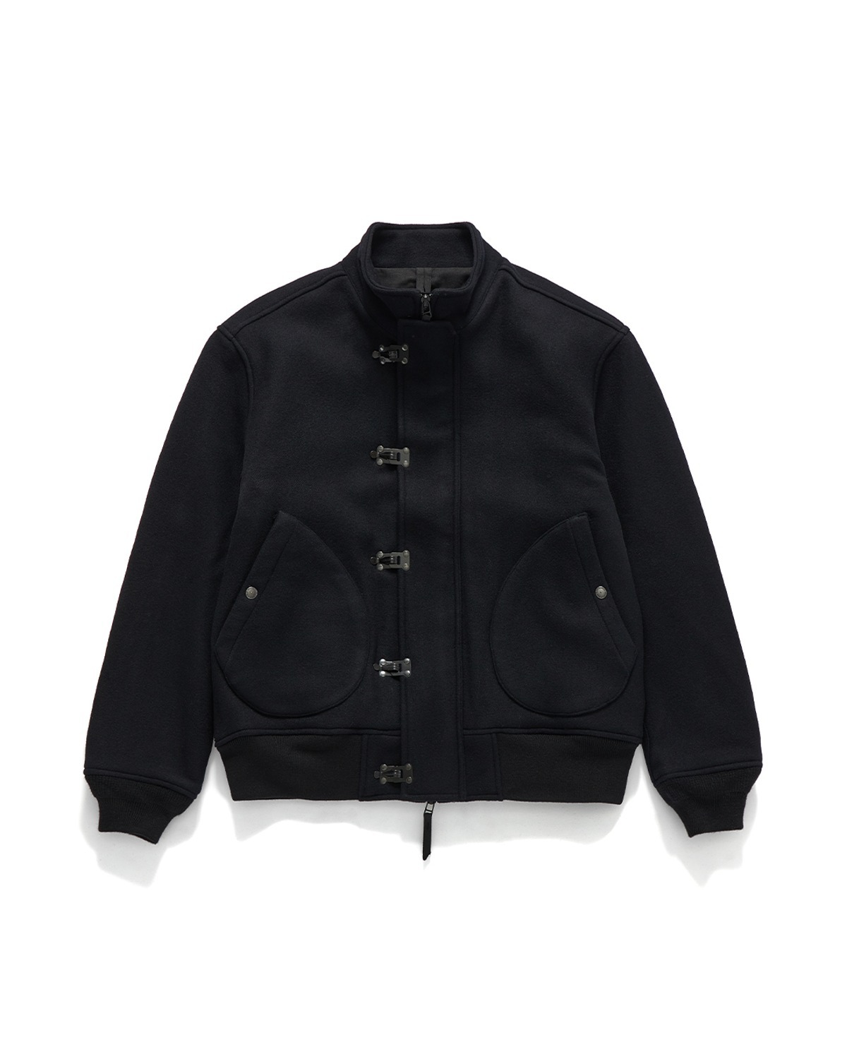 Eastlogue DECK JACKET / BLACK MELTON WOOL