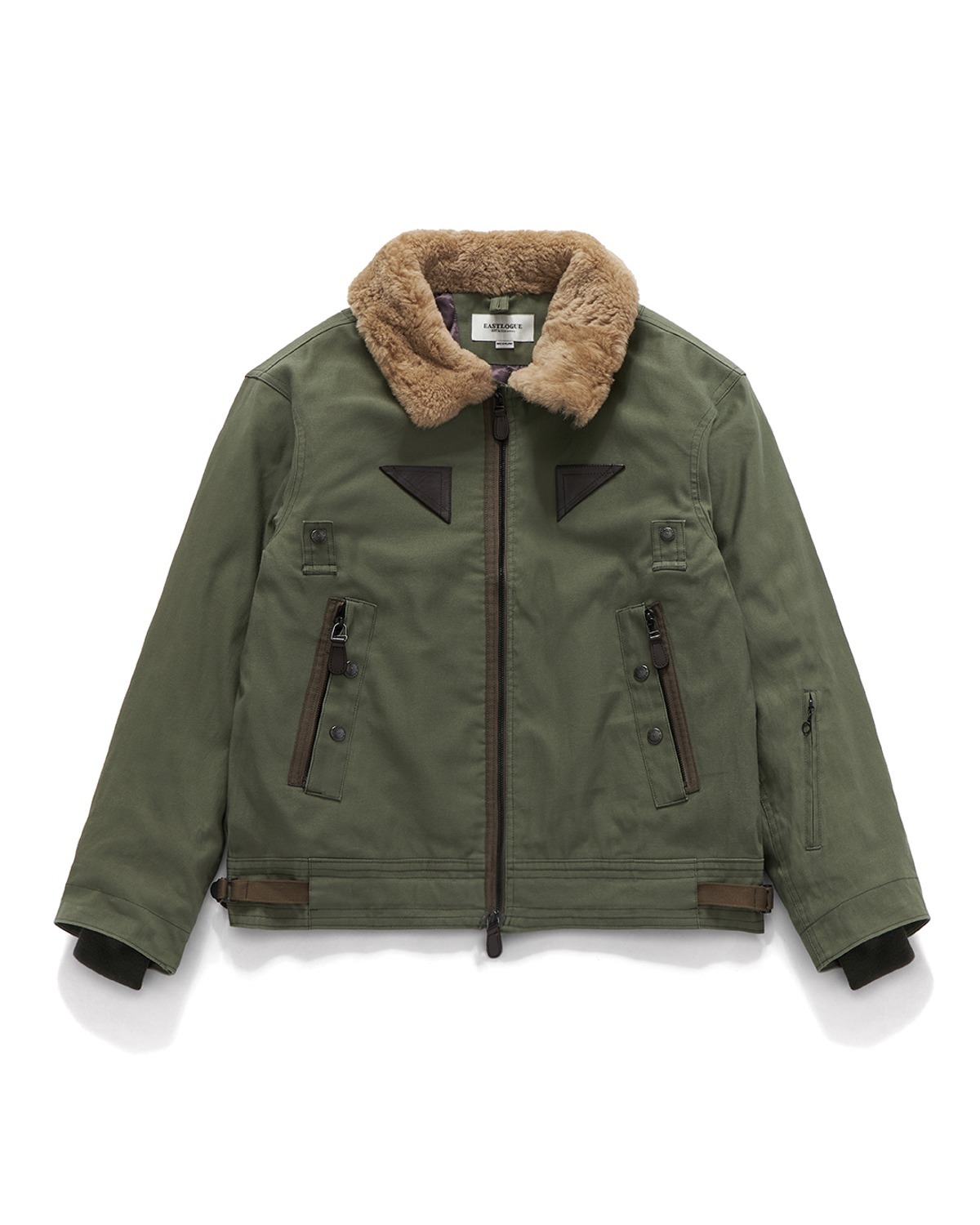 Eastlogue SHEARLING ROYAL FLIGHT JUMPER / OLIVE
