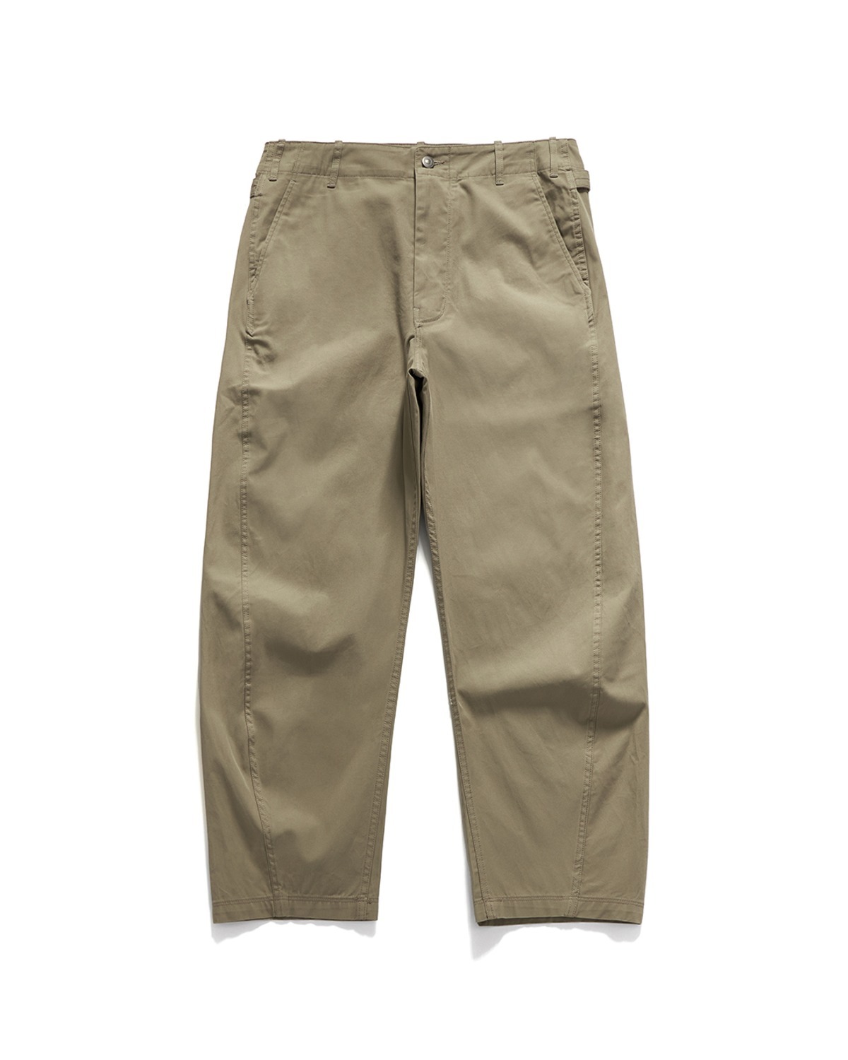 Eastlogue CINCH BACK CURVED PANTS / SAND