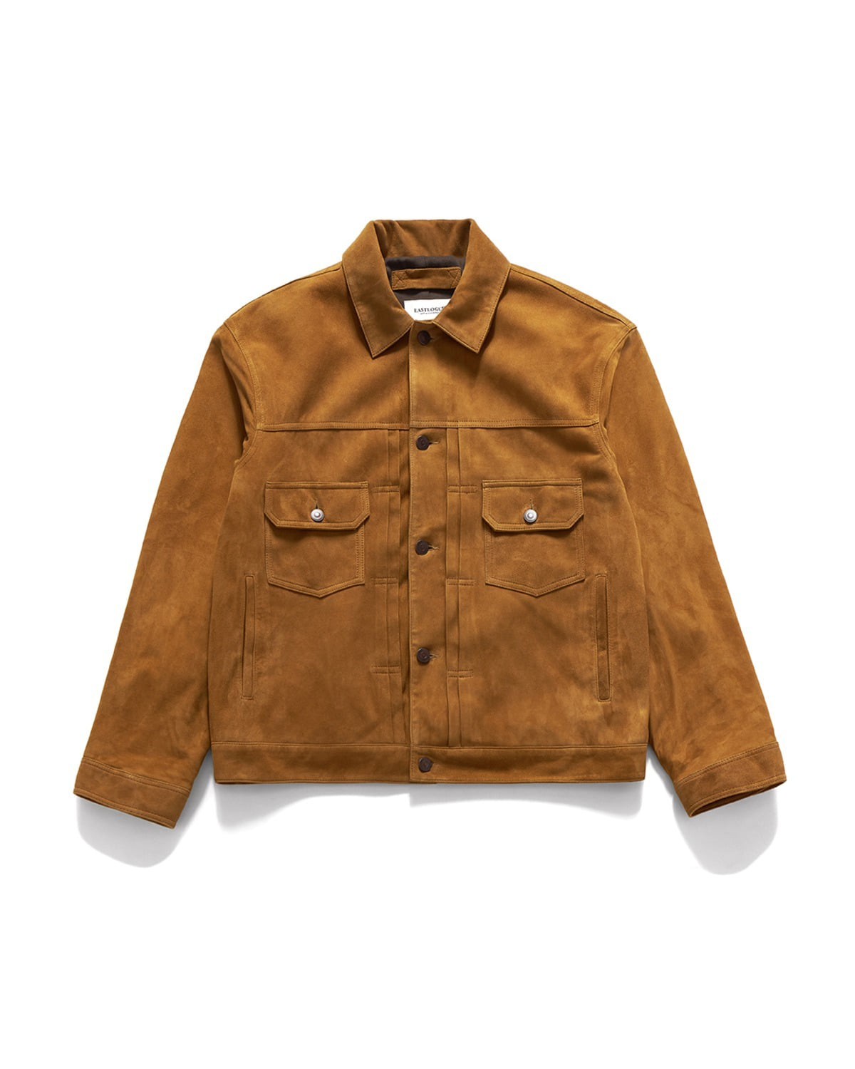 Eastlogue TRUCKER LEATHER JACKET / CAMEL