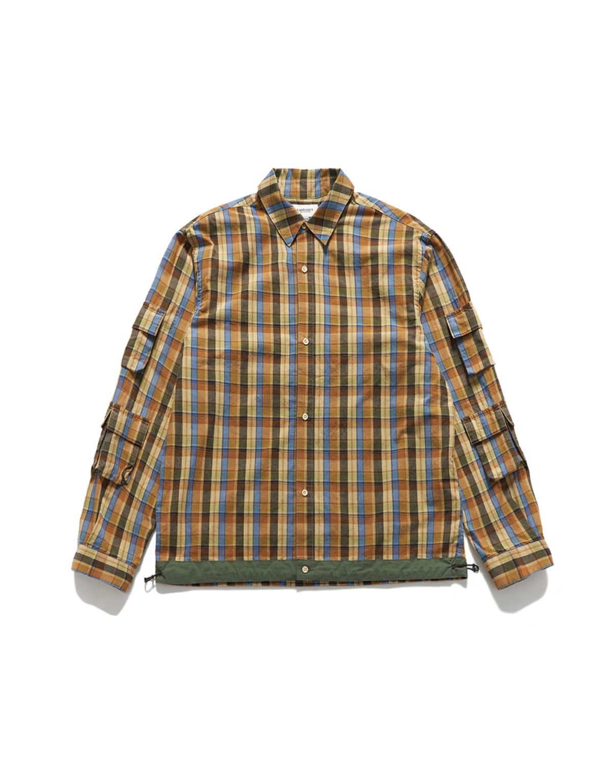 Eastlogue MAGAZINE POUCH SHIRTS / MULTI BROWN CHECK