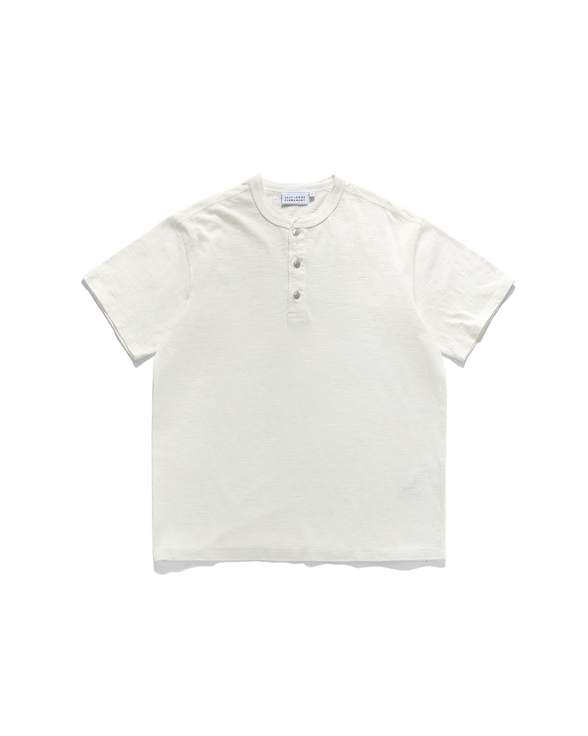 HENLEY NECK T-SHIRTS / OFF WHITE