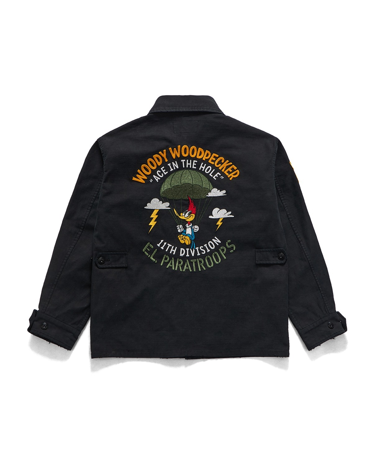 Eastlogue COMIC JUNGLE FATIGUE JACKET / BLACK