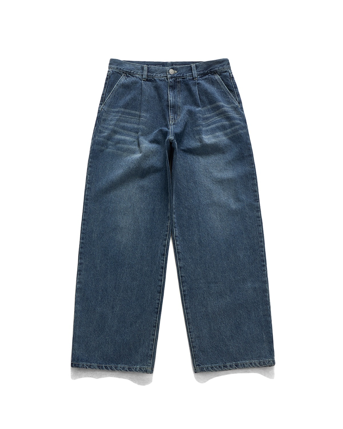 Eastlogue ONE PLEATS WIDE DENIM / MEDIUM INDIGO