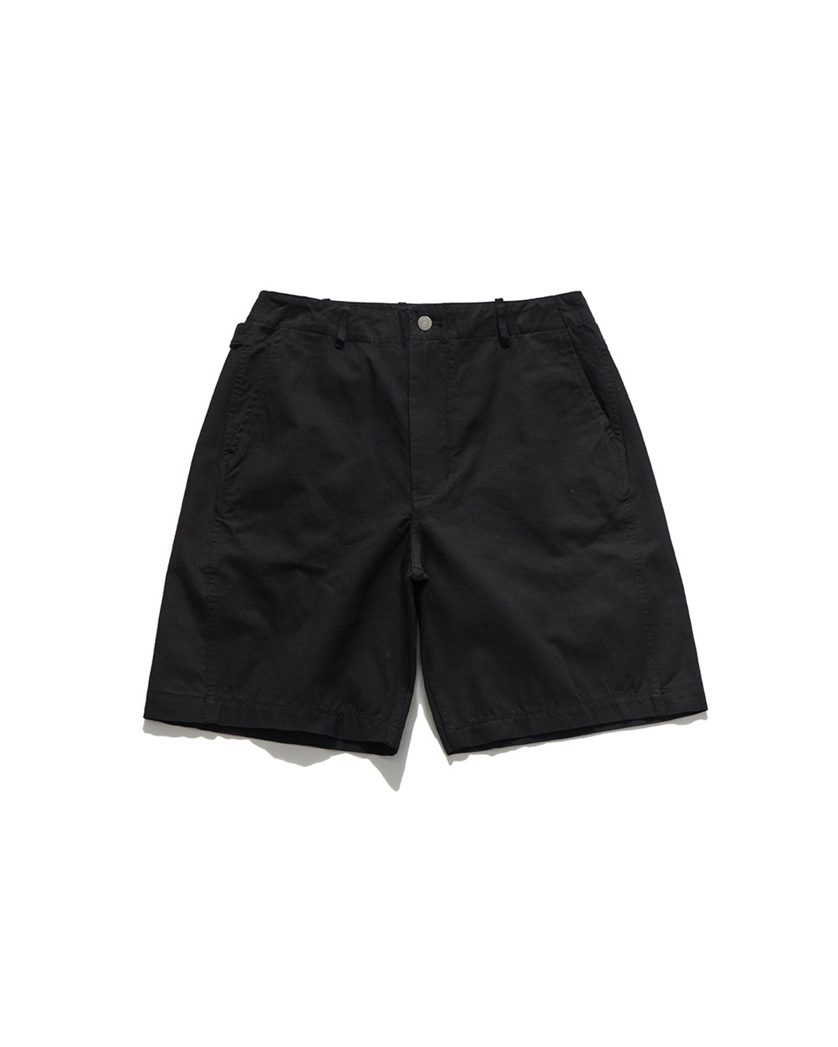 Eastlogue CINCH BACK CURVED SHORTS / BLACK