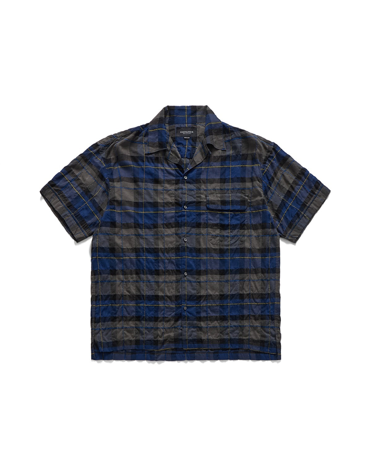Eastlogue HOLIDAY HALF SHIRTS / BLUE & GREY CHECK