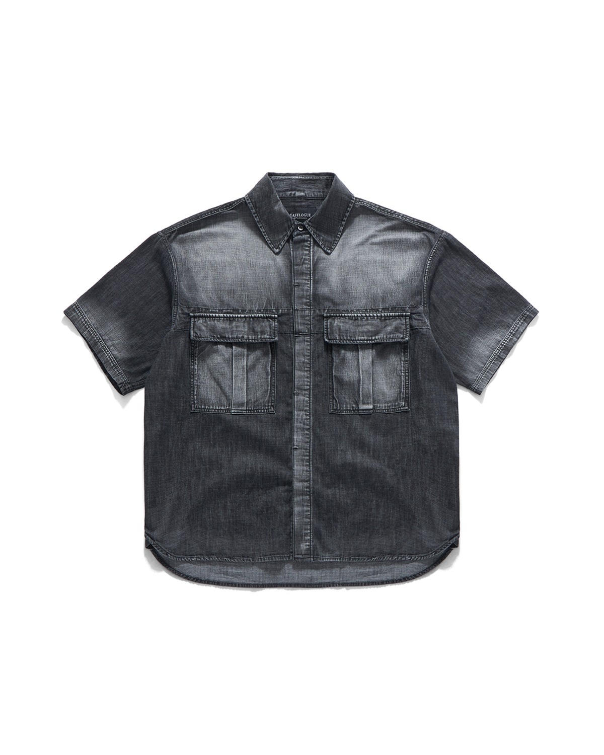 Eastlogue ARMY FIELD HALF SHIRTS / BLACK DENIM