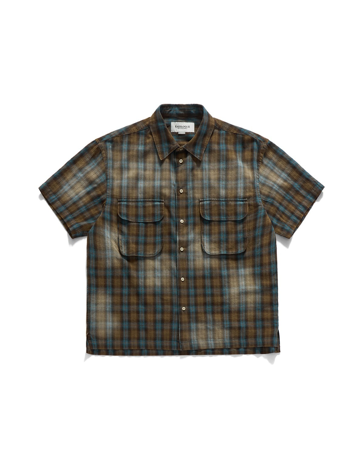 Eastlogue COMFY HALF SHIRTS / FADING BEIGE CHECK