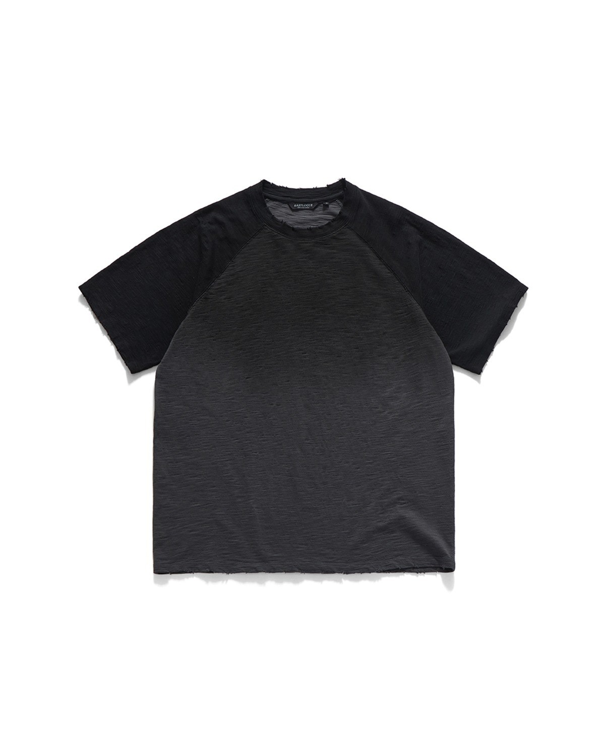 Eastlogue WANDARER RAGLAN HALF T-SHIRTS / BLACK & GREY