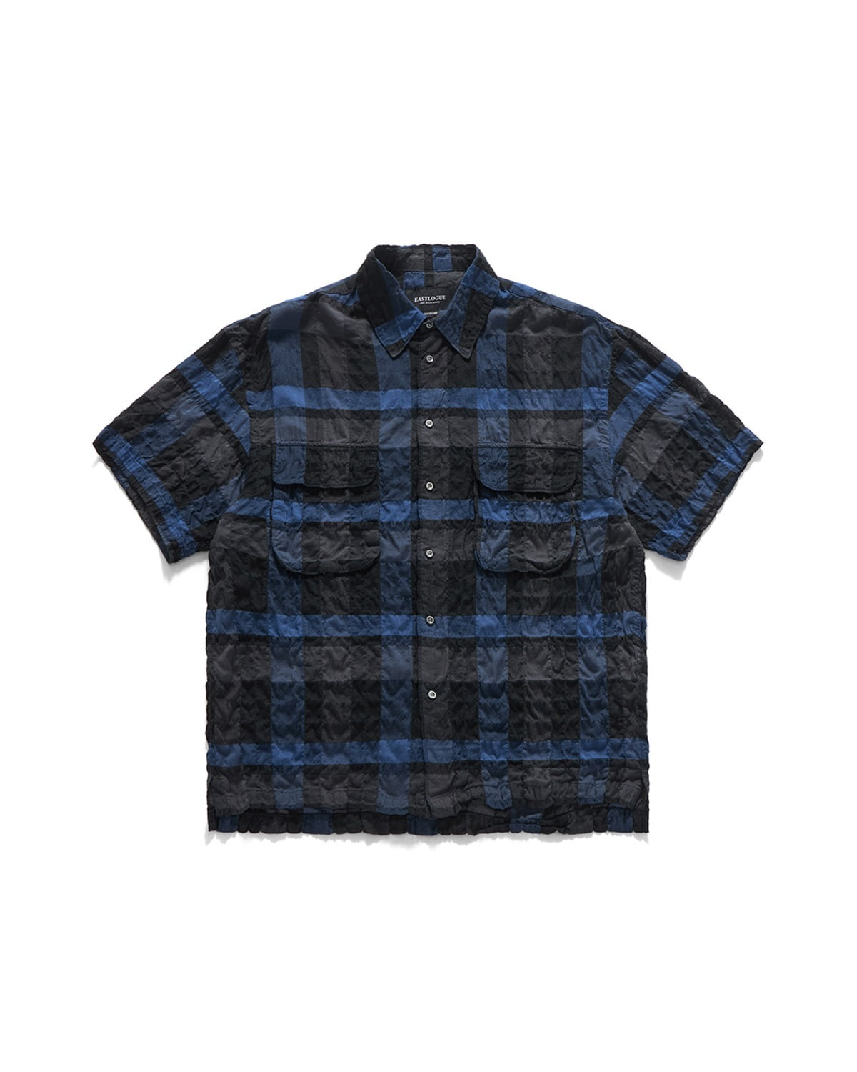 Eastlogue COMFY HALF SHIRTS / NAVY CHECK