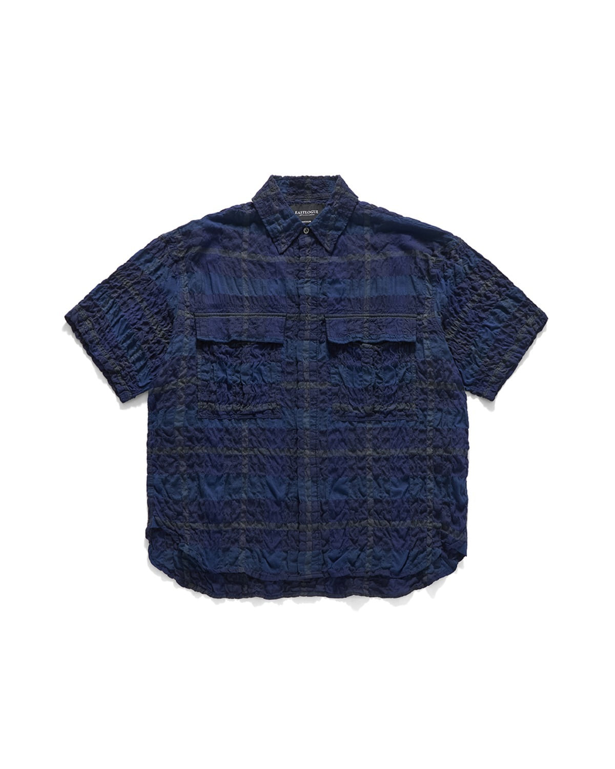 Eastlogue ARMY FIELD HALF SHIRTS / MULTI BLUE CHECK