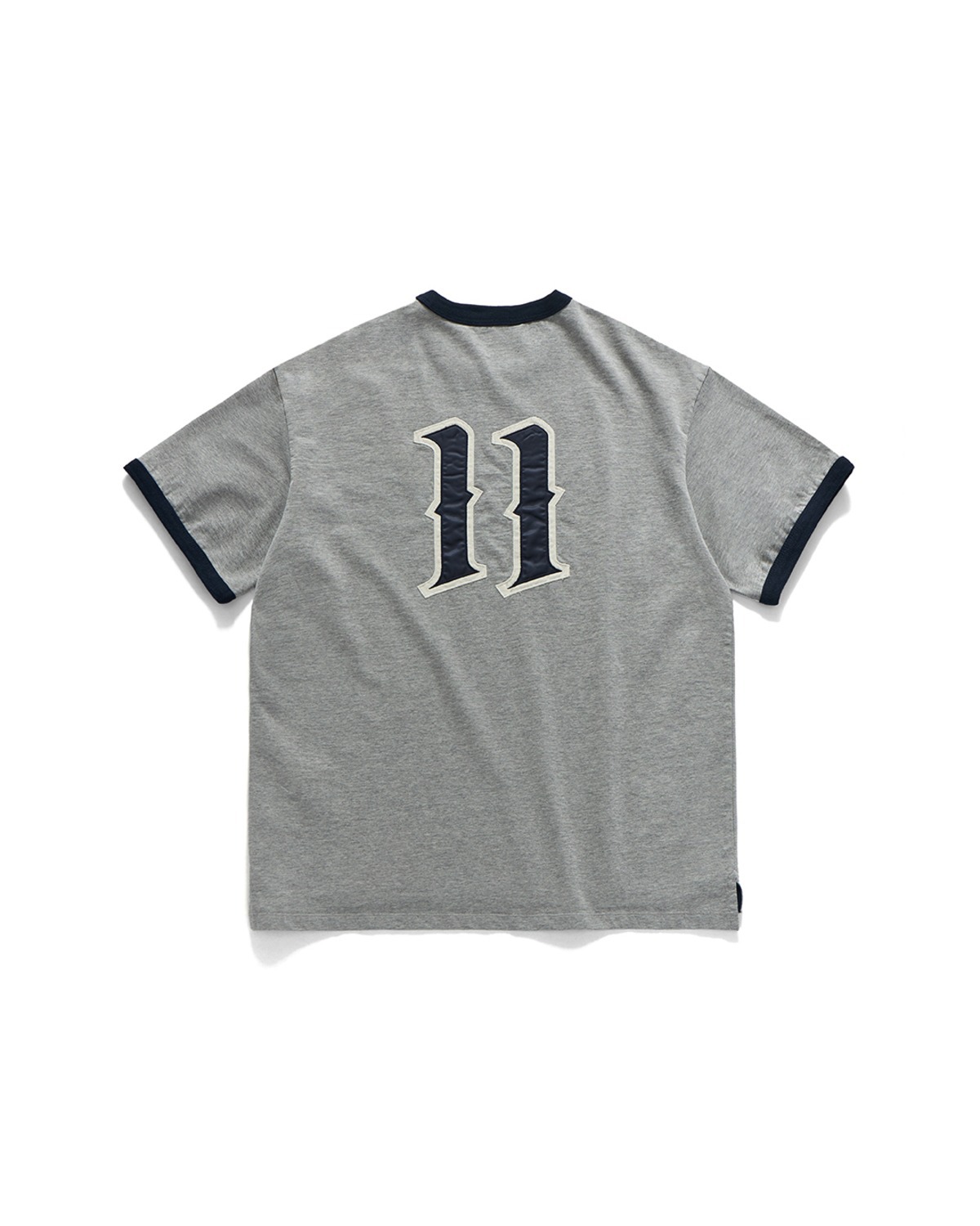 Eastlogue 11 RINGER T-SHIRTS / MELANGE GREY & NAVY
