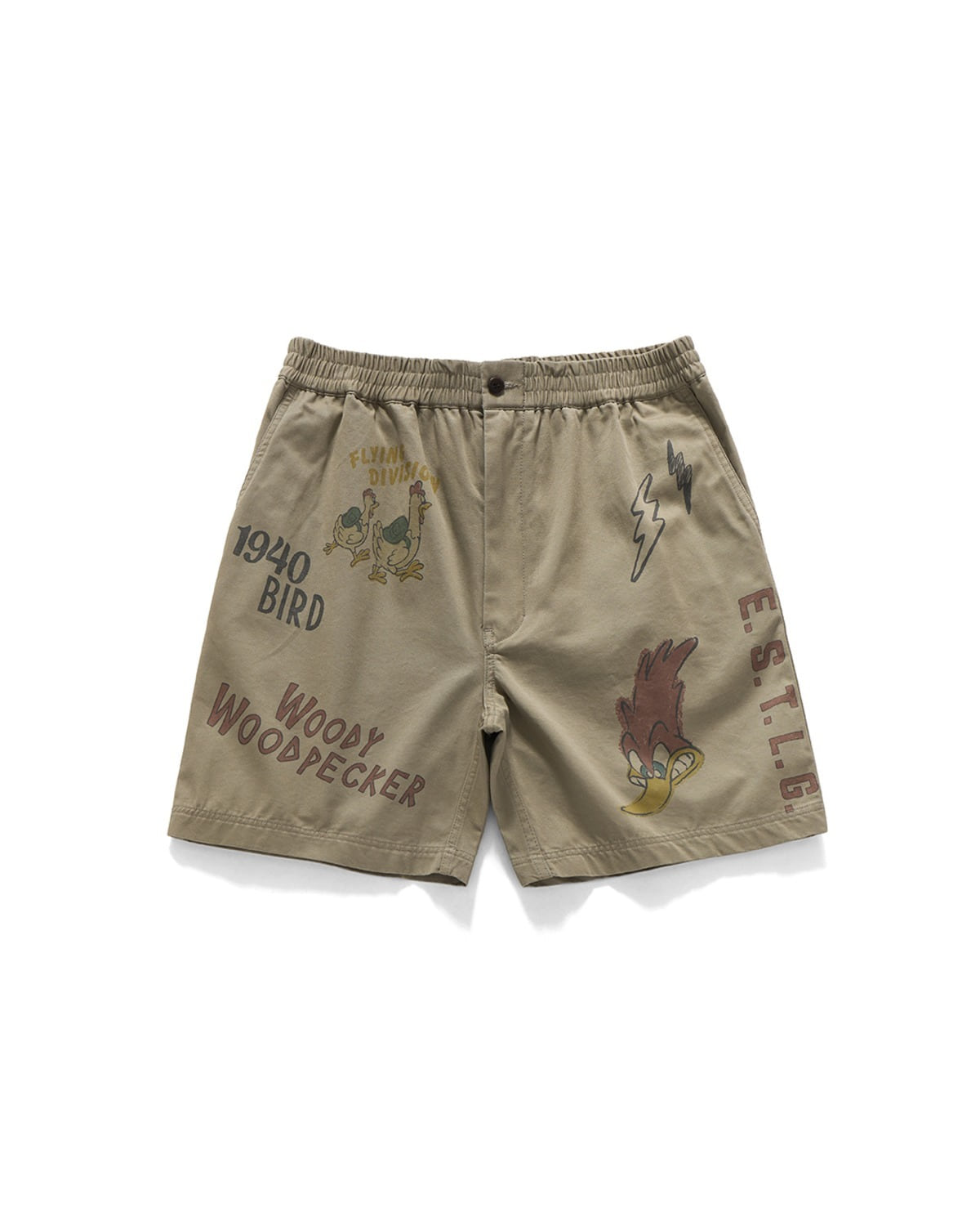 Eastlogue VINTAGE PRINTING CHINO SHORTS / SAND