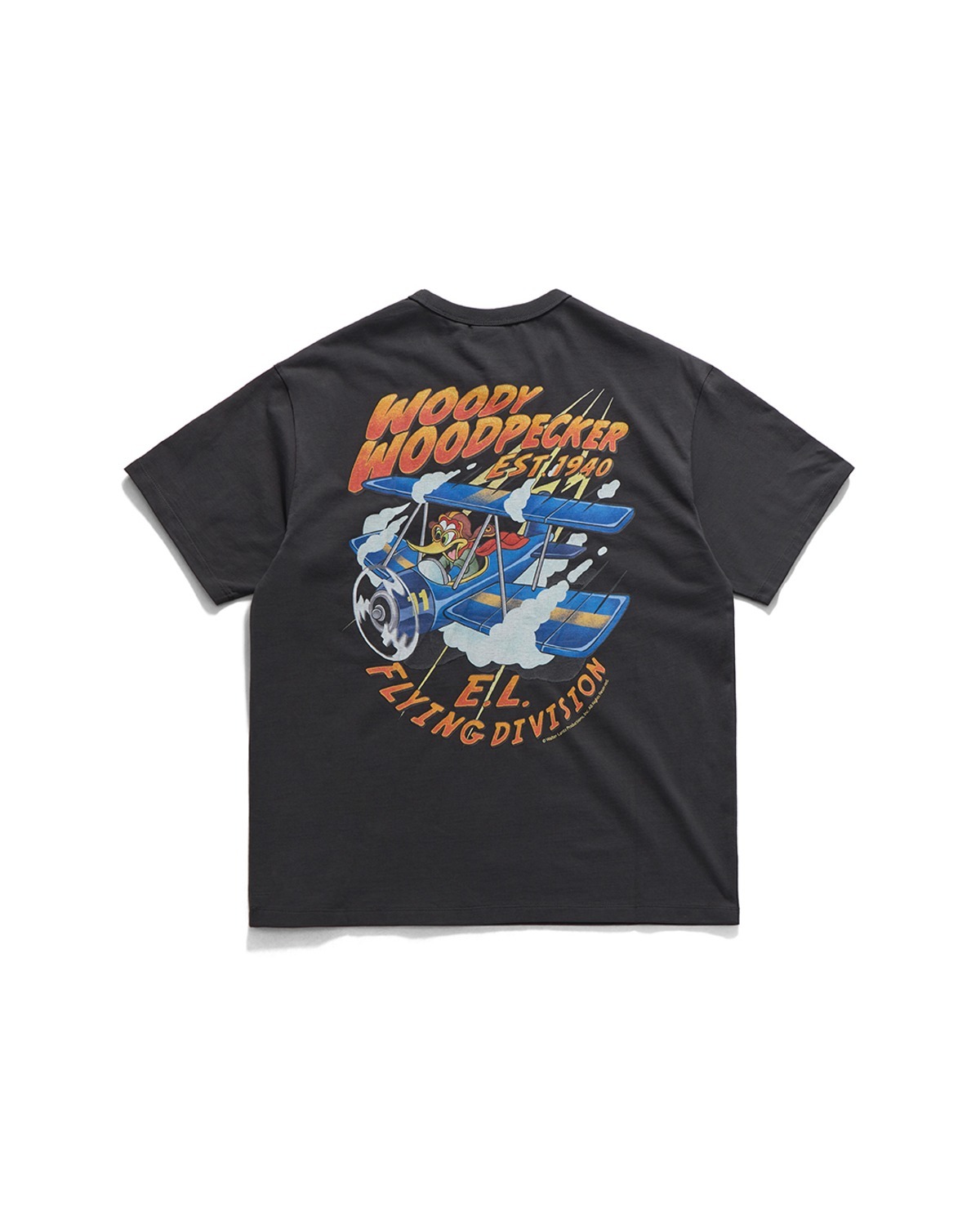 PILOT WOODY COMIC T-SHIRT / BLACK