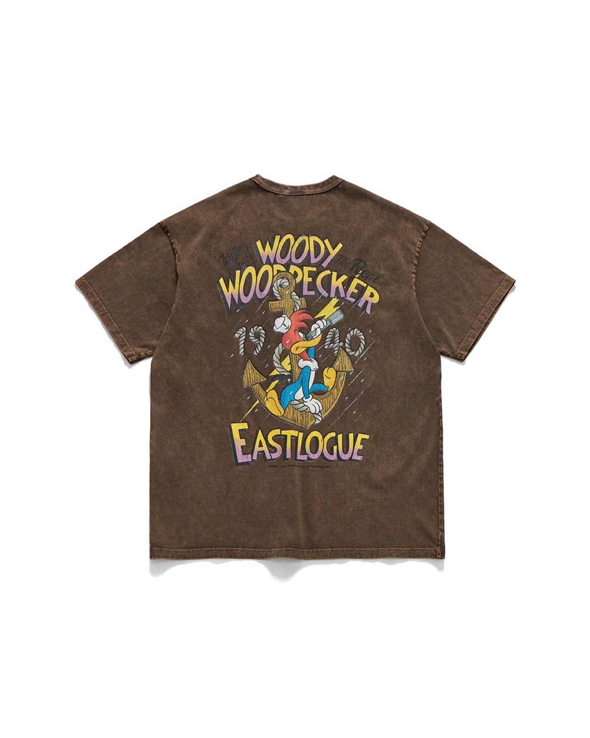 VINTAGE ANCHOR WOODY COMIC T-SHIRT / VINTAGE BROWN