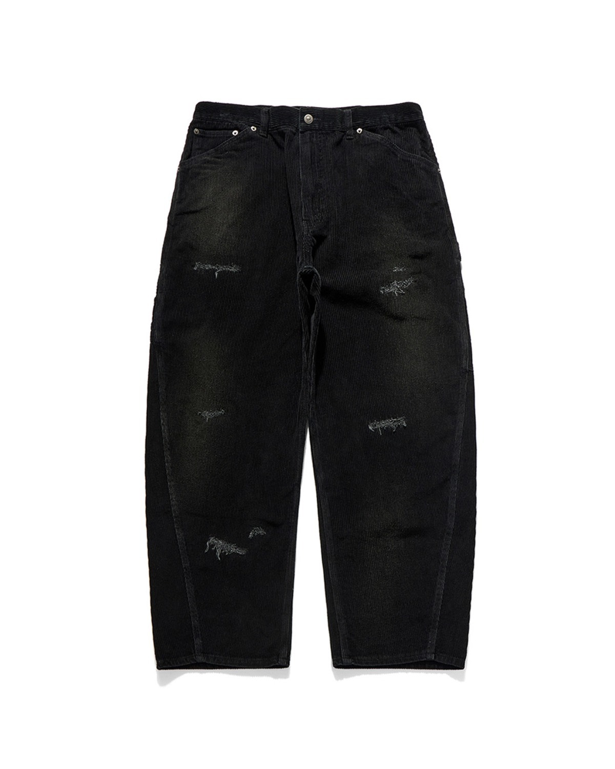 Eastlogue DAMAGED CARPENTER PANTS / BLACK CORDUROY