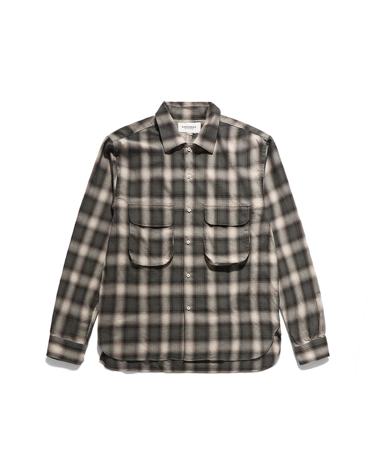 Eastlogue COMFY WIDE SHIRTS / GREEN OMBRE CHECK