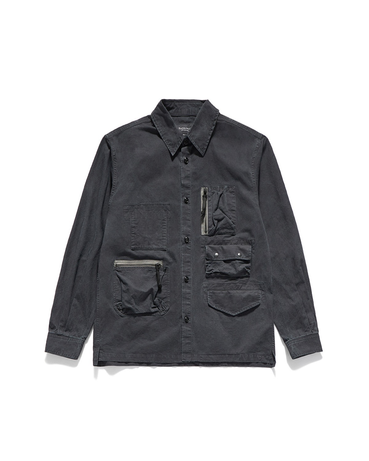 Eastlogue MIL MULTI POCKET SHIRTS / WASHED BLACK