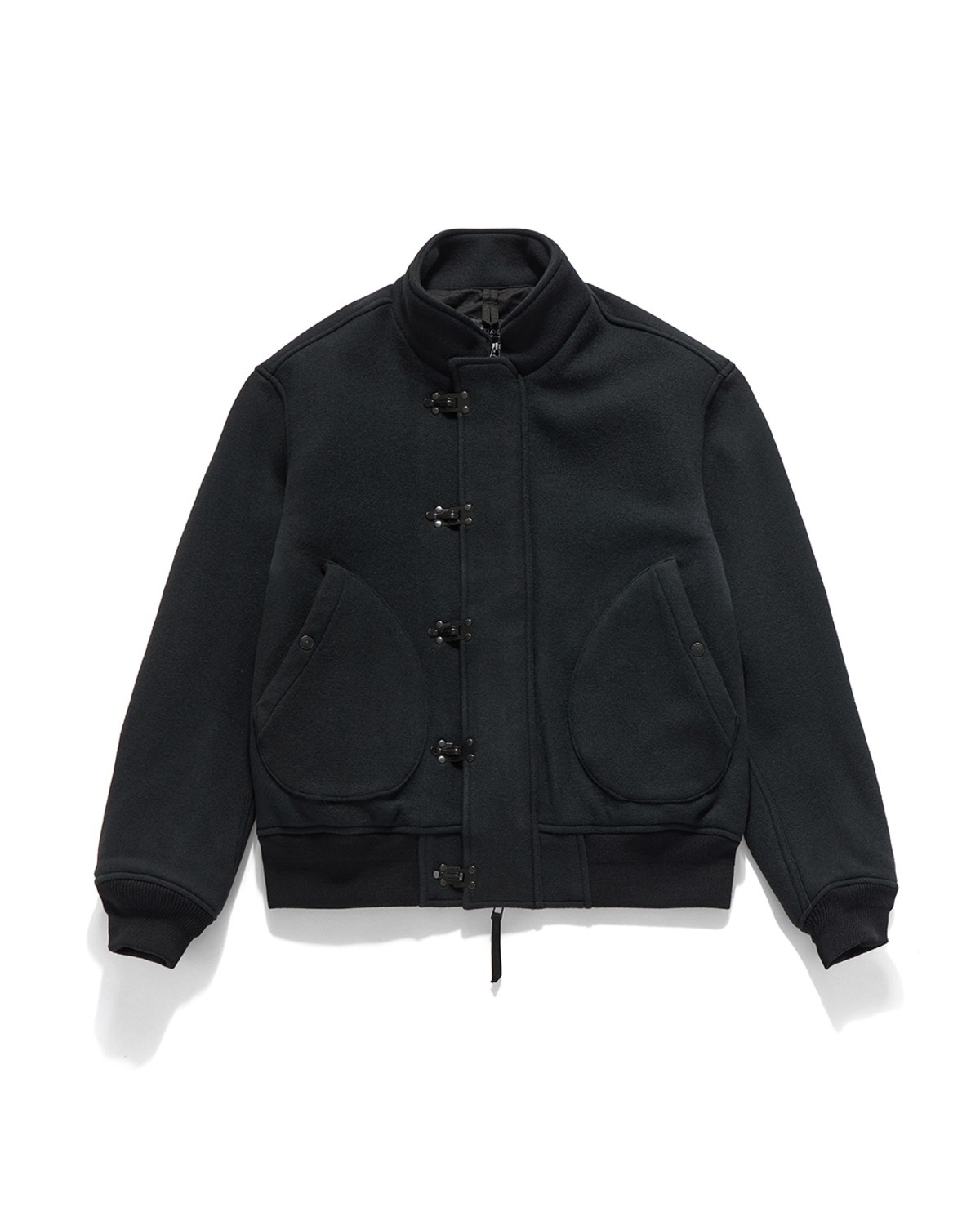 Eastlogue DECK JUMPER / BLACK MELTON