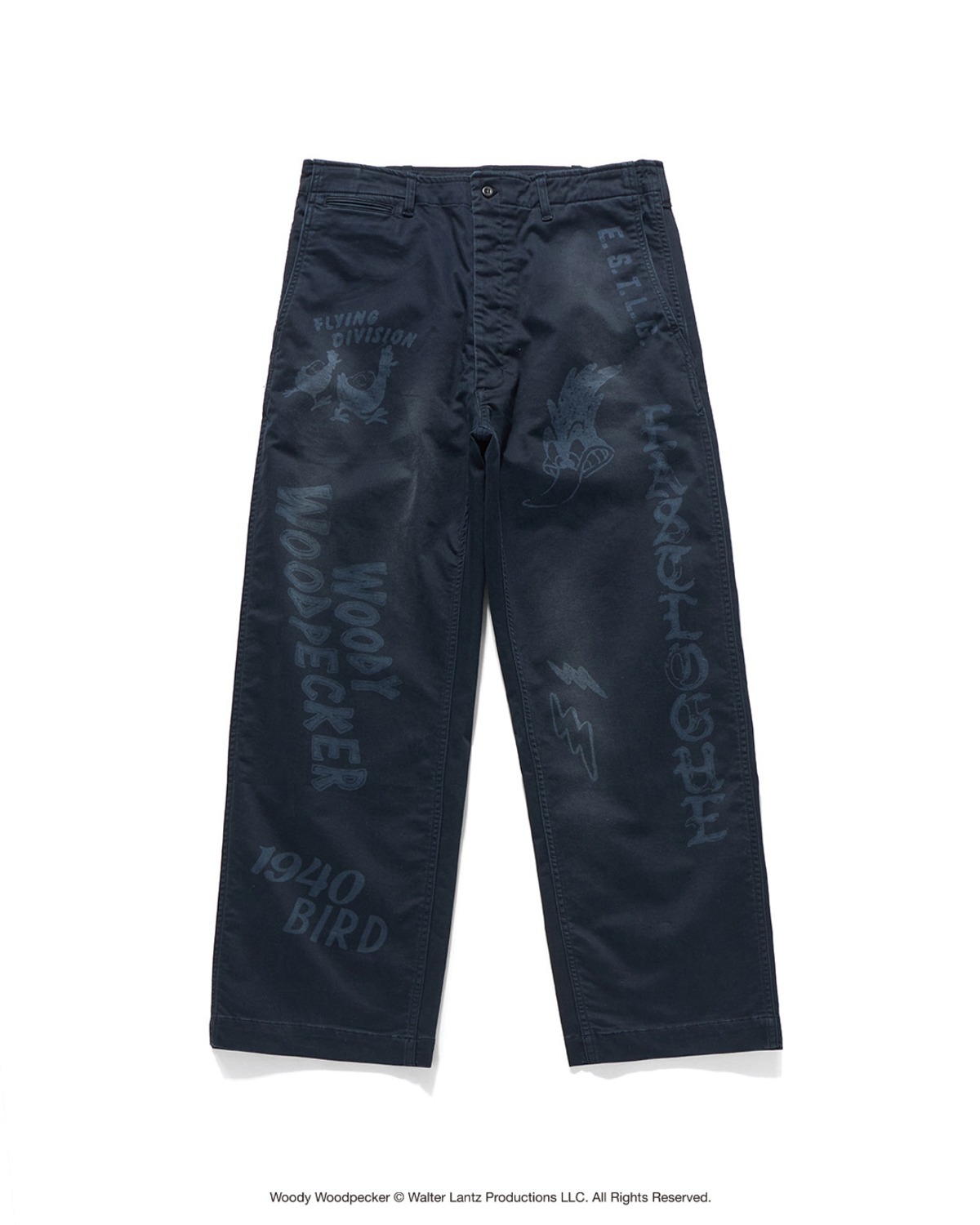 Eastlogue VINTAGE MEMIRIAL CHINO PANTS / D.NAVY MOLESKIN