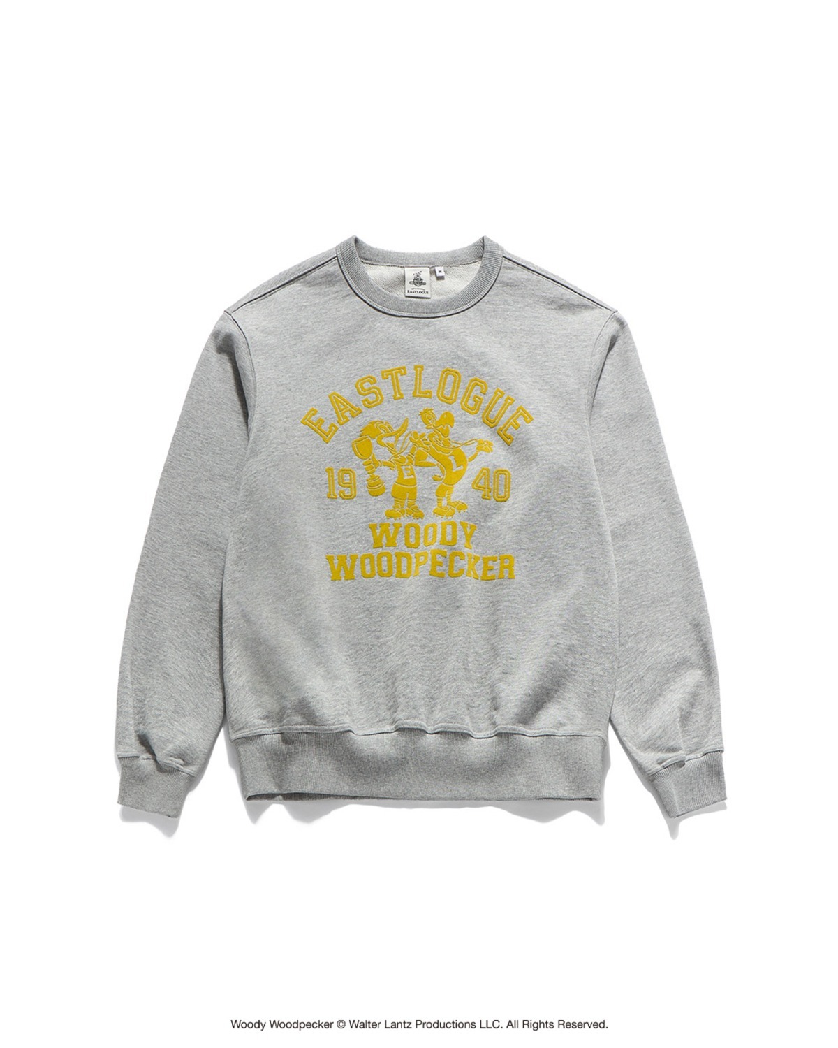 Eastlogue FLOCKING WINNING WOODY SWEAT SHIRTS / MELANGE GREY
