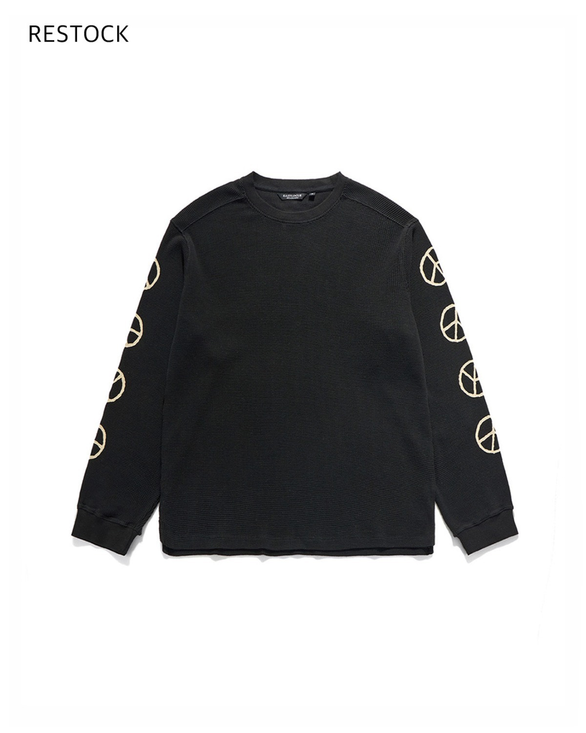 Eastlogue PEACE SYMBOL L.S T-SHIRTS / BLACK