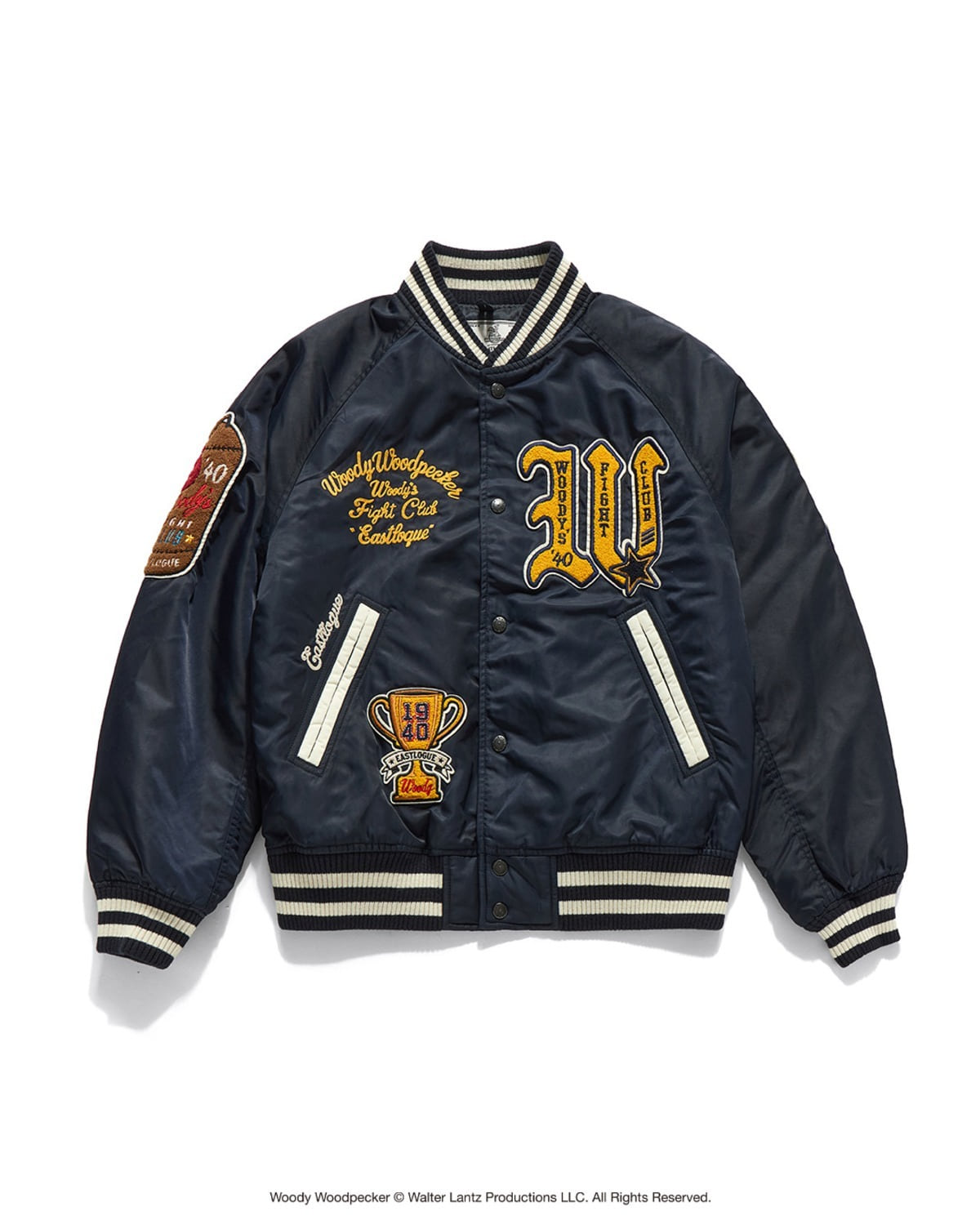 Eastlogue WOODY FIGHT CLUB STADIUM JACKET / D.NAVY