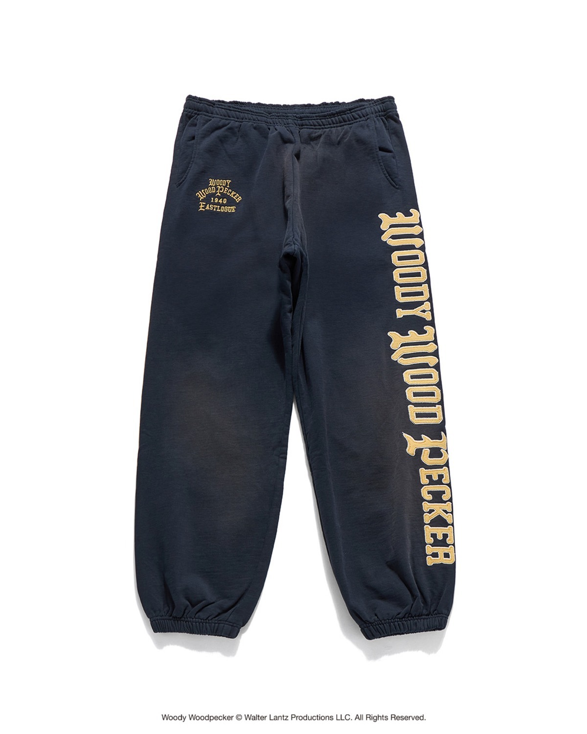 Eastlogue VINTAGE WOODY FADED SWEAT PANTS / NAVY