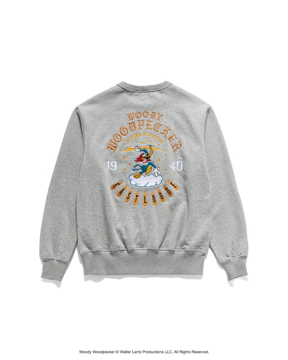 Eastlogue VINTAGE LIGHTNING WOODY SWEAT SHIRTS / MELANGE GREY