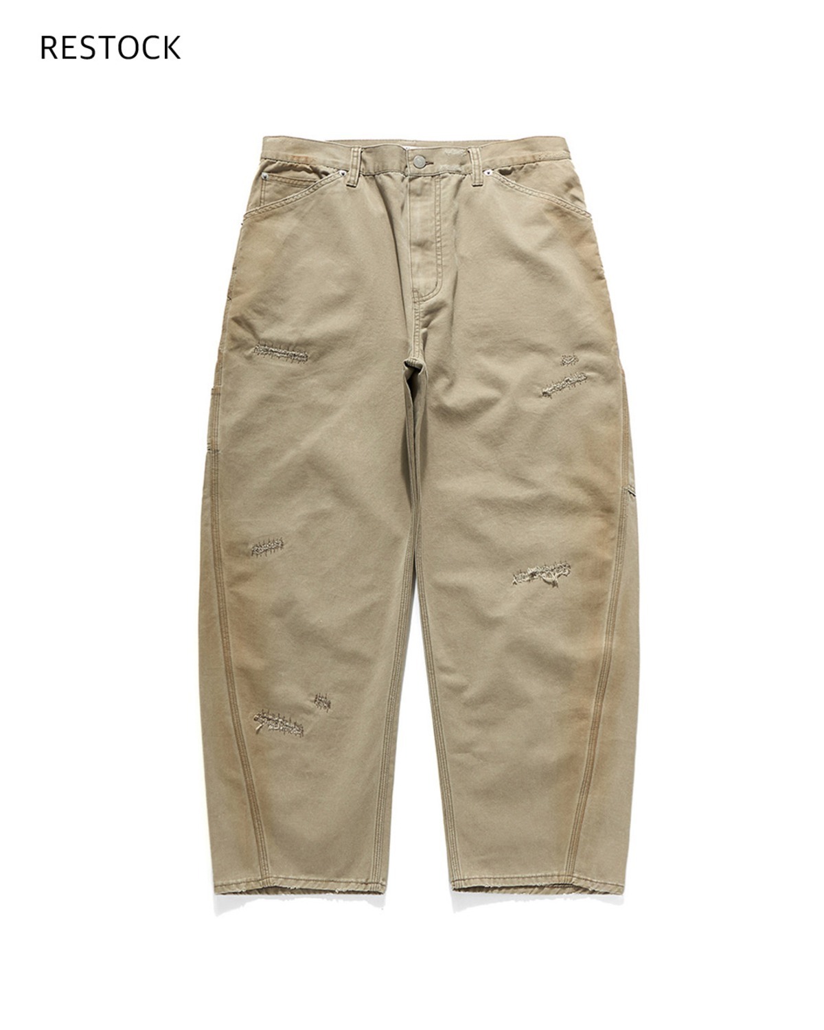 Eastlogue DAMAGED CARPENTER PANTS / VINTAGE BEIGE