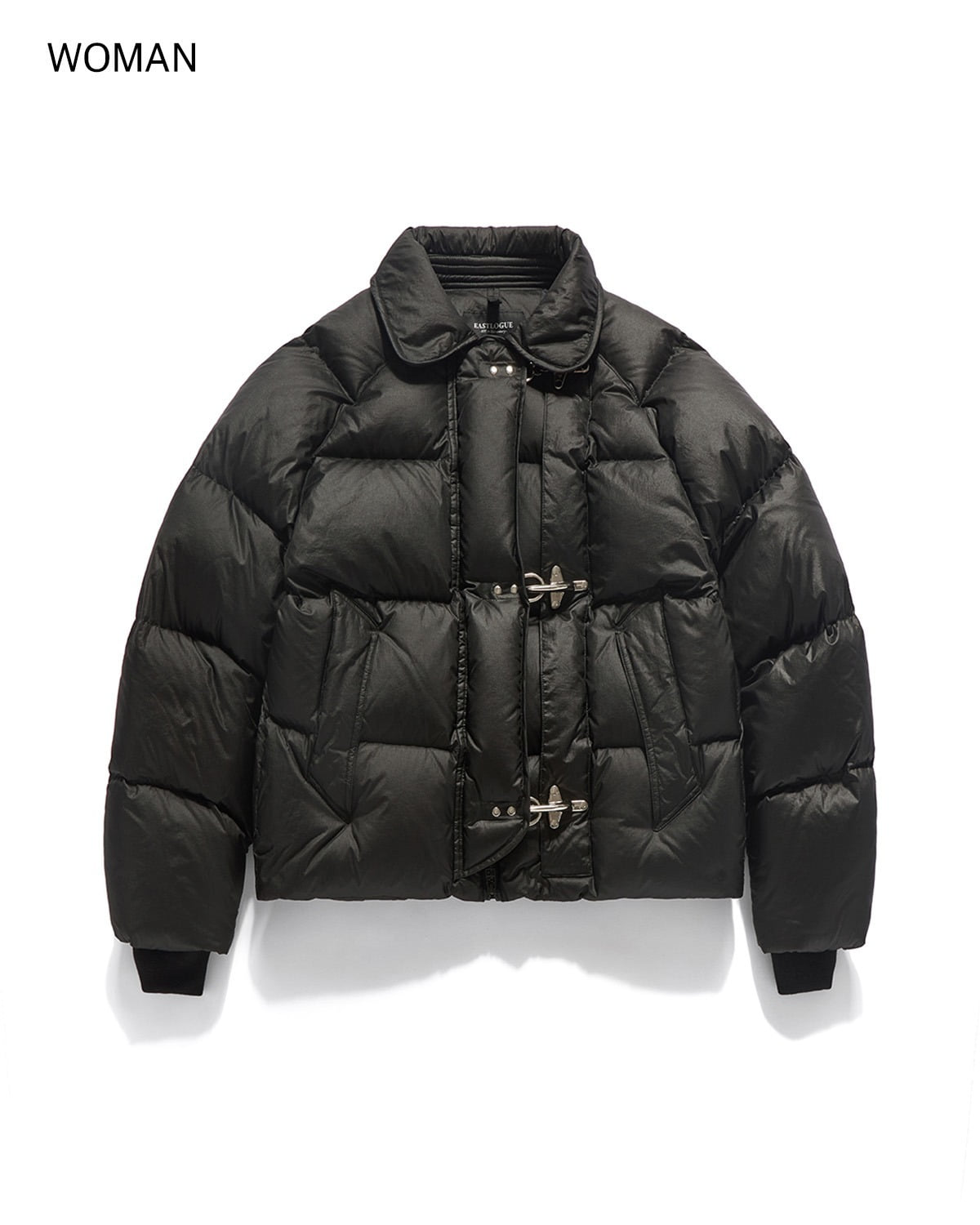WOMAN) FIREMAN SHORT DOWN JACKET / BLACK - EASTLOGUE