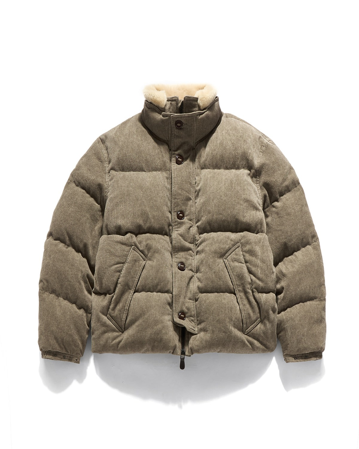 SHEARLING RIDGE DOWN JUMPER / SAND CORDUROY
