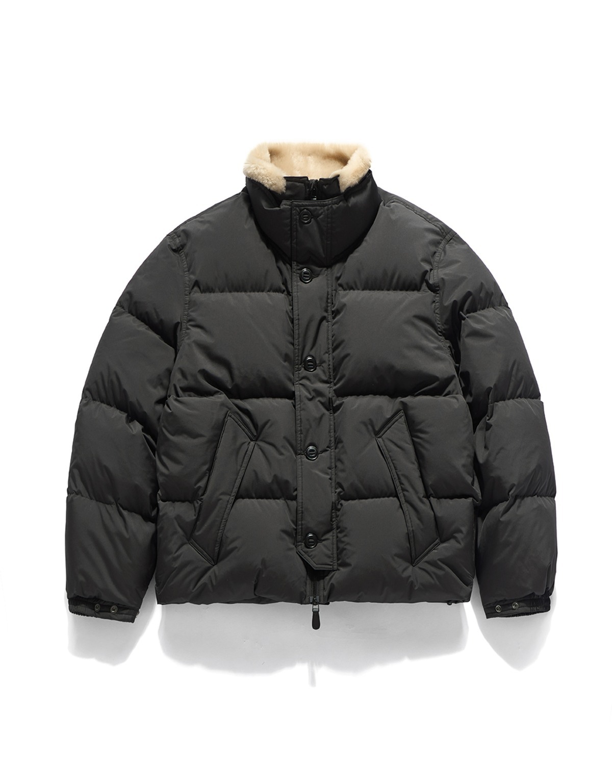 SHEARLING RIDGE DOWN JUMPER / BLACK