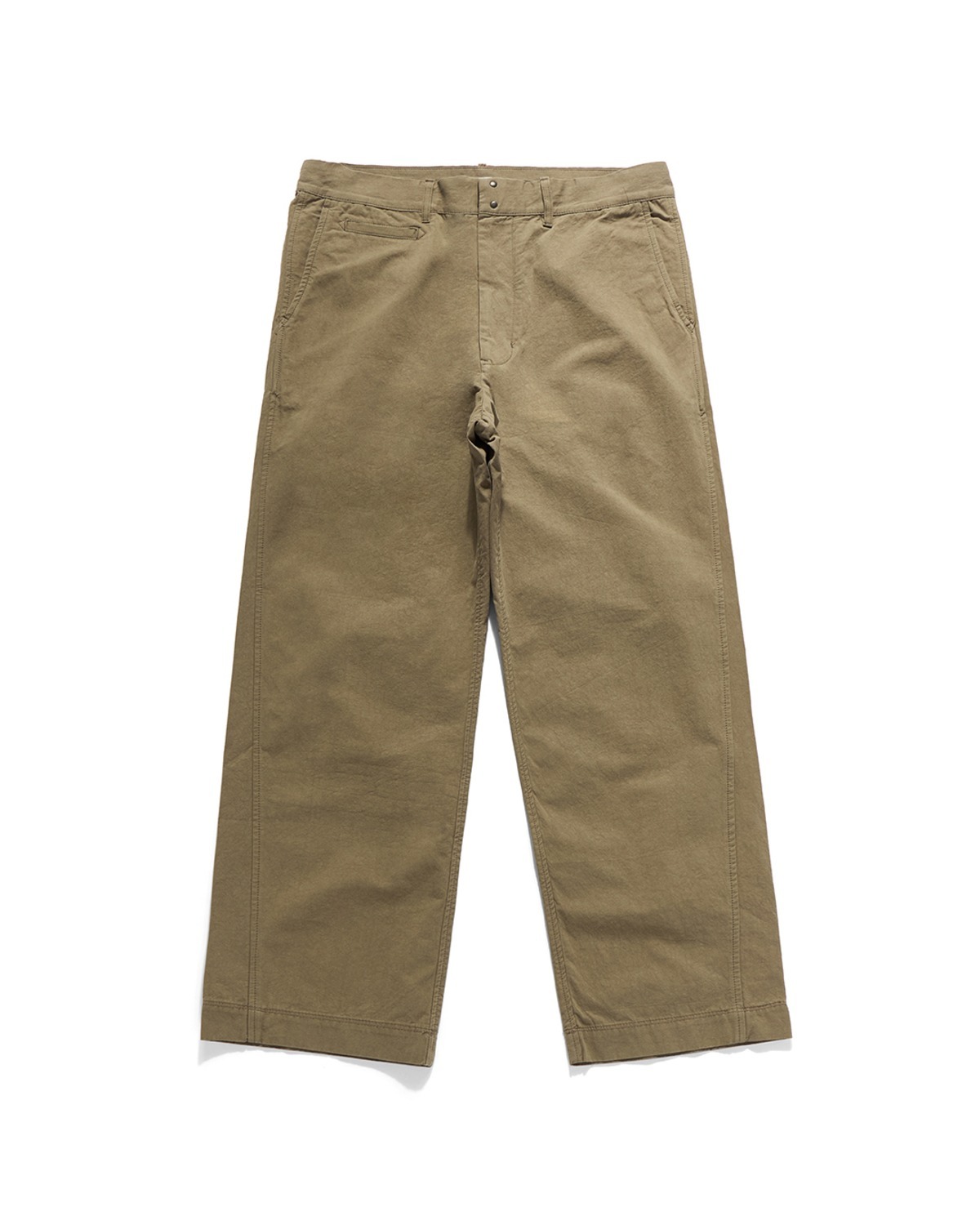Eastlogue CURVED COMFY CHINO PANTS / SAND BEIGE