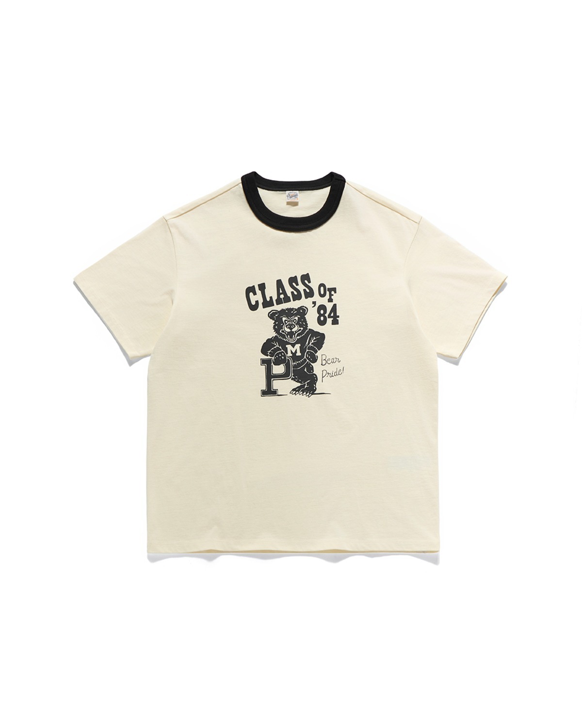 Eastlogue UNIVERSITY BEAR T-SHIRTS / BLACK RINGER