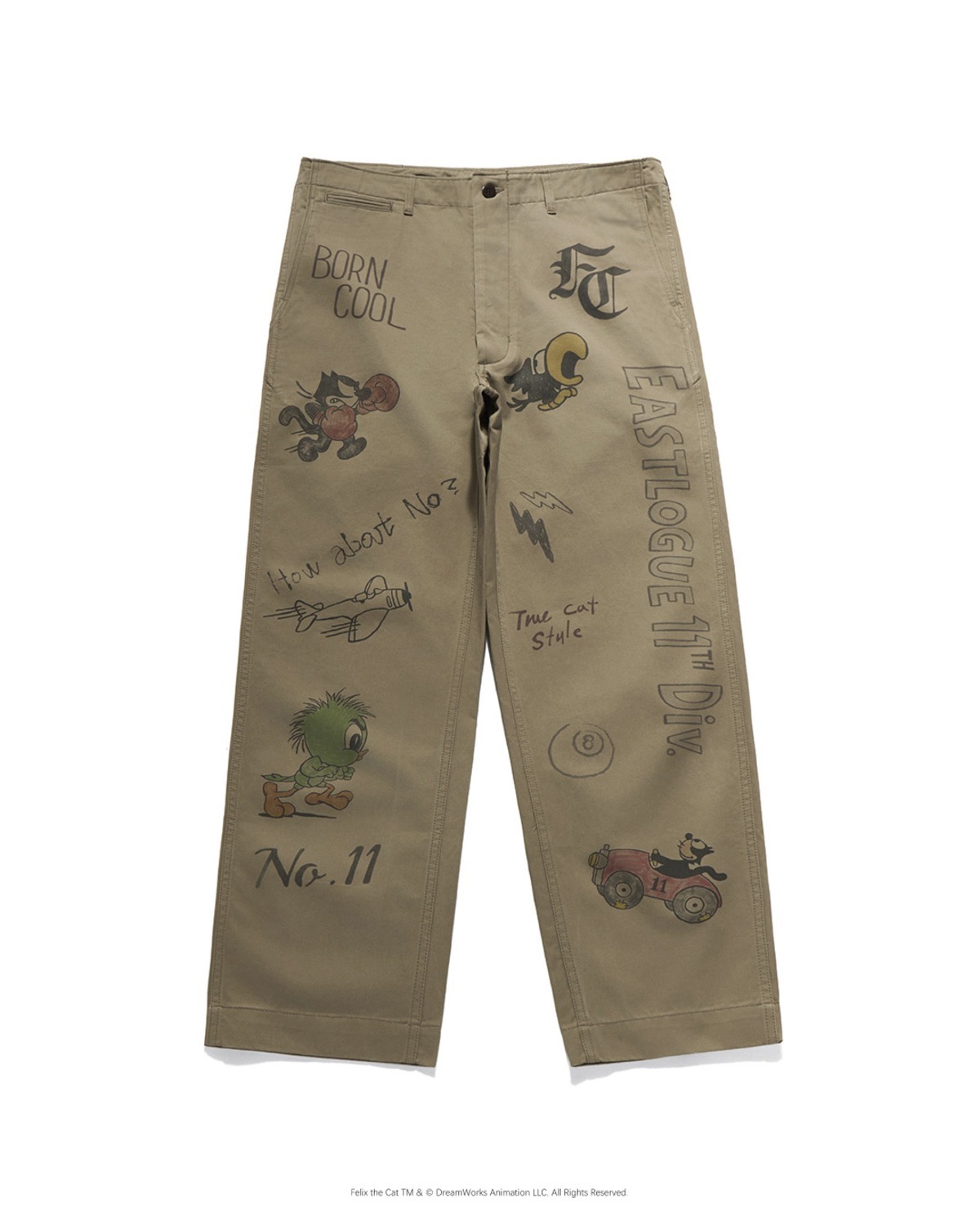 Eastlogue VINTAGE PRINTING CHINO PANTS / BEIGE