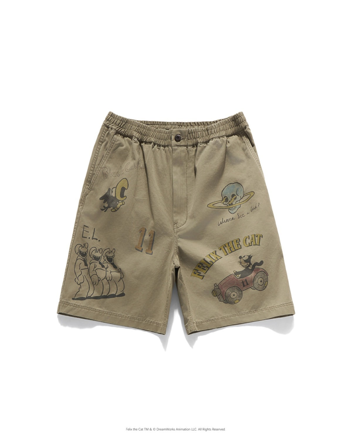 Eastlogue FELIX VINTAGE PRINTING EASY SHORTS / BEIGE