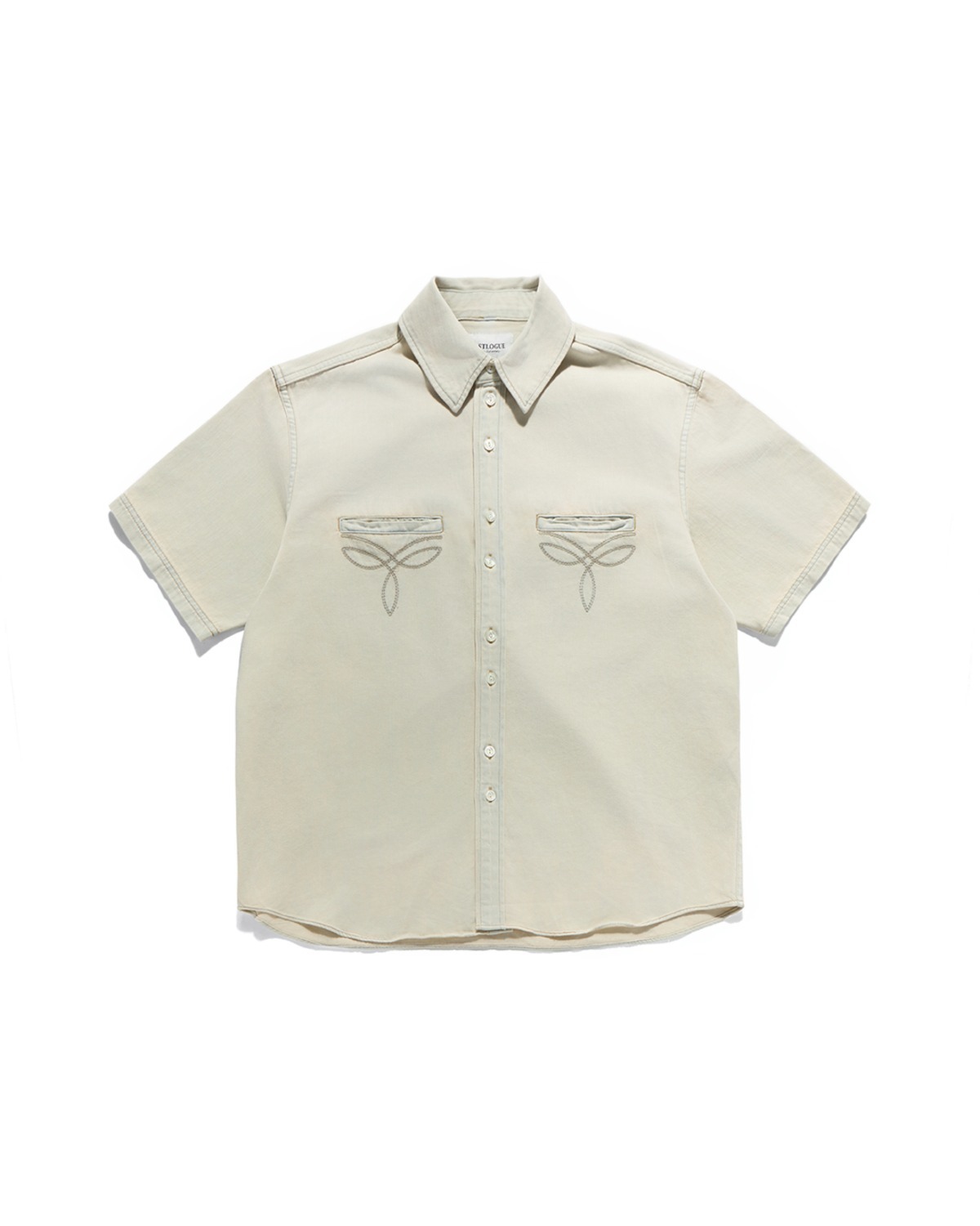 Eastlogue ANTIQUE COUNTRY HALF SHIRTS / LIGHT INDIGO