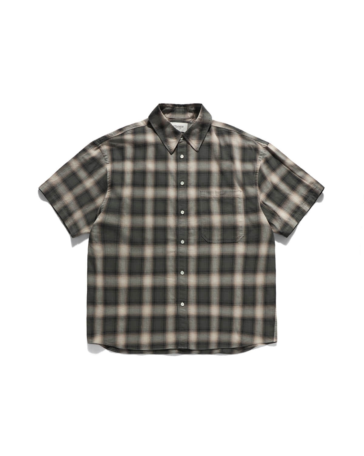 Eastlogue WORKADAY HALF SHIRTS / GREEN OMBRE CHECK