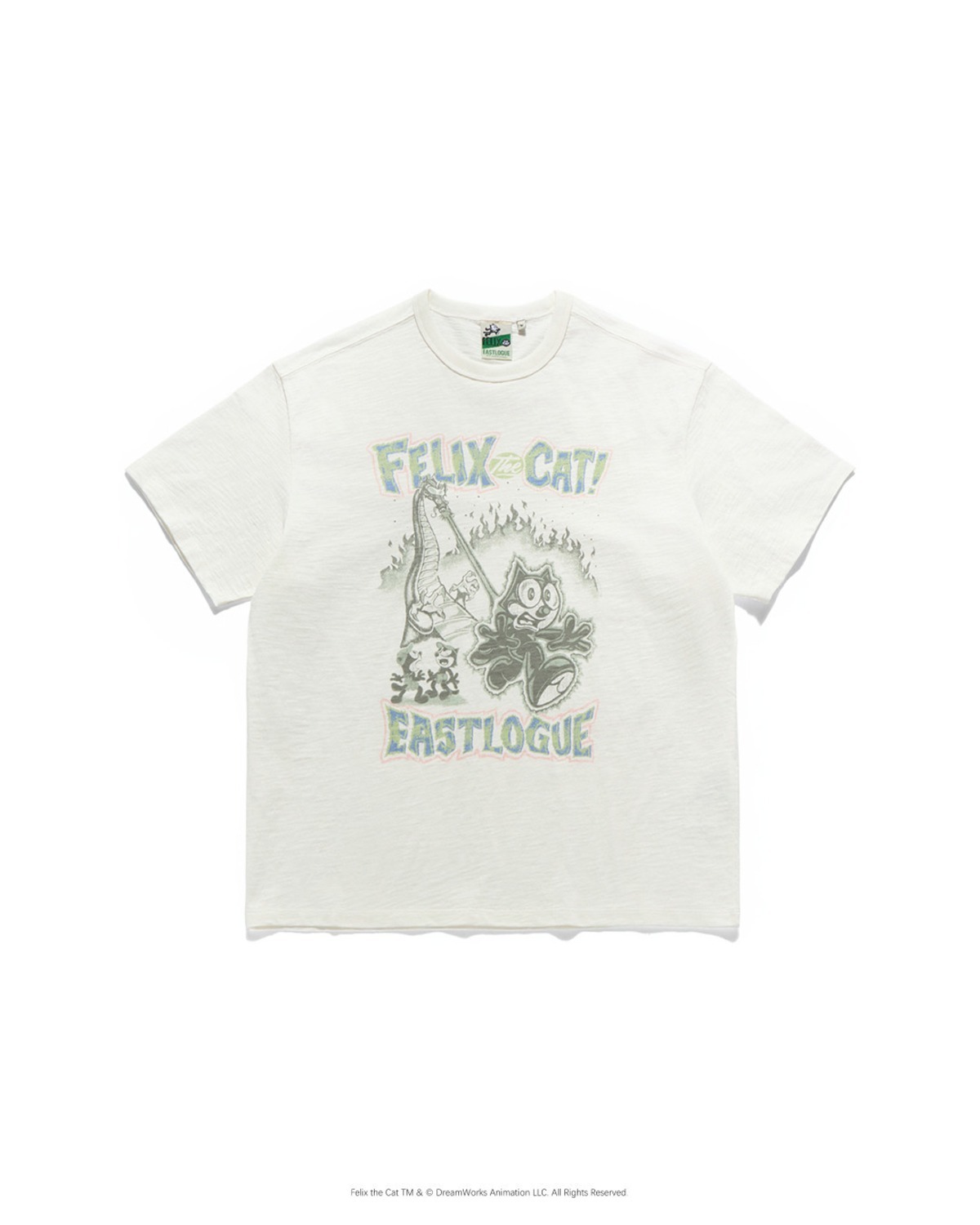 Eastlogue FELIX VTG DYED COMICS T-SHIRTS / OFF WHITE