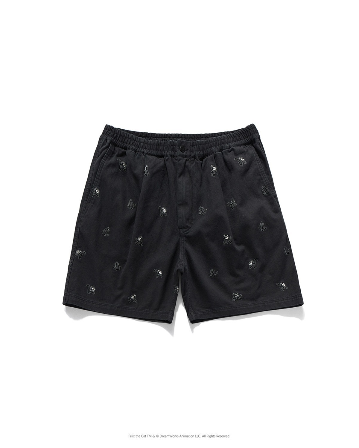 Eastlogue FELIX EMBROIDERY EASY SHORTS / CHARCOAL