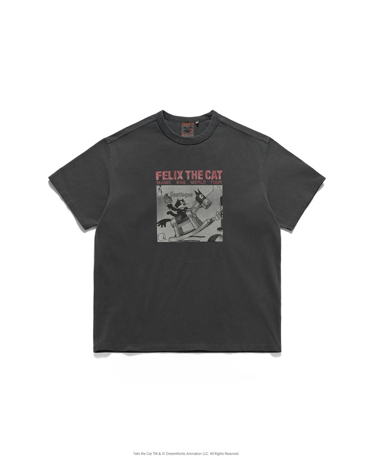 Eastlogue FELIX VTG DYED MUSIC TOUR T-SHIRTS / VINTAGE CHARCOAL