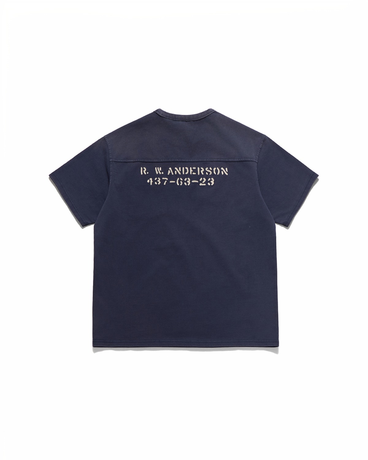 Eastlogue NAVAL EMBROIDERY T-SHIRTS / VINTAGE NAVY