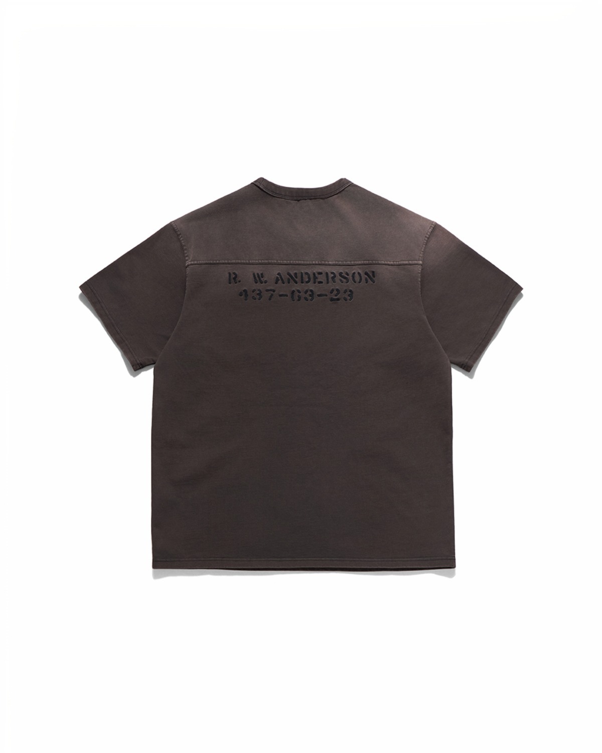 Eastlogue NAVAL EMBROIDERY T-SHIRTS / VINTAGE CHARCOAL