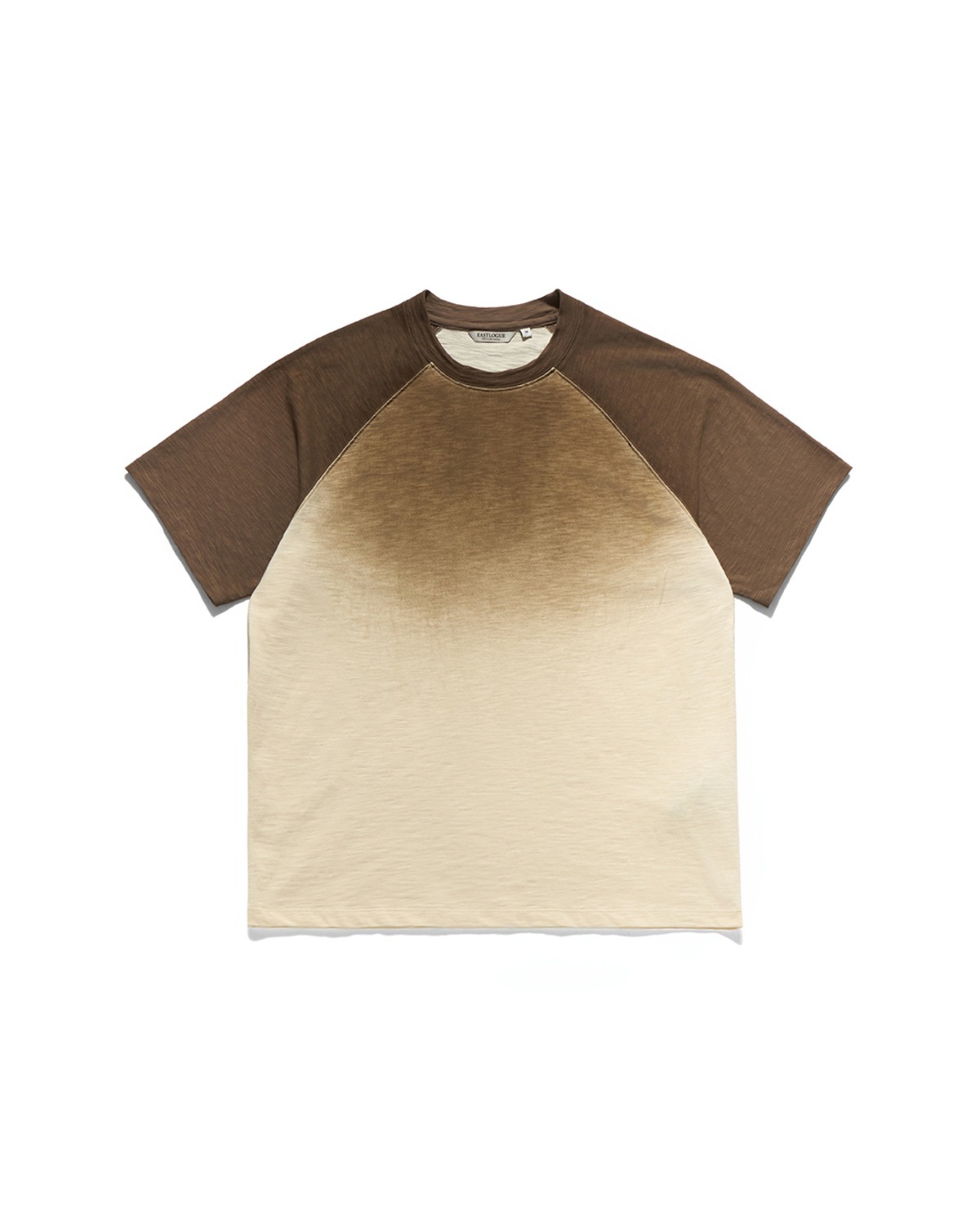 Eastlogue WANDARER RAGLAN HALF T-SHIRTS / CREAM & BROWN