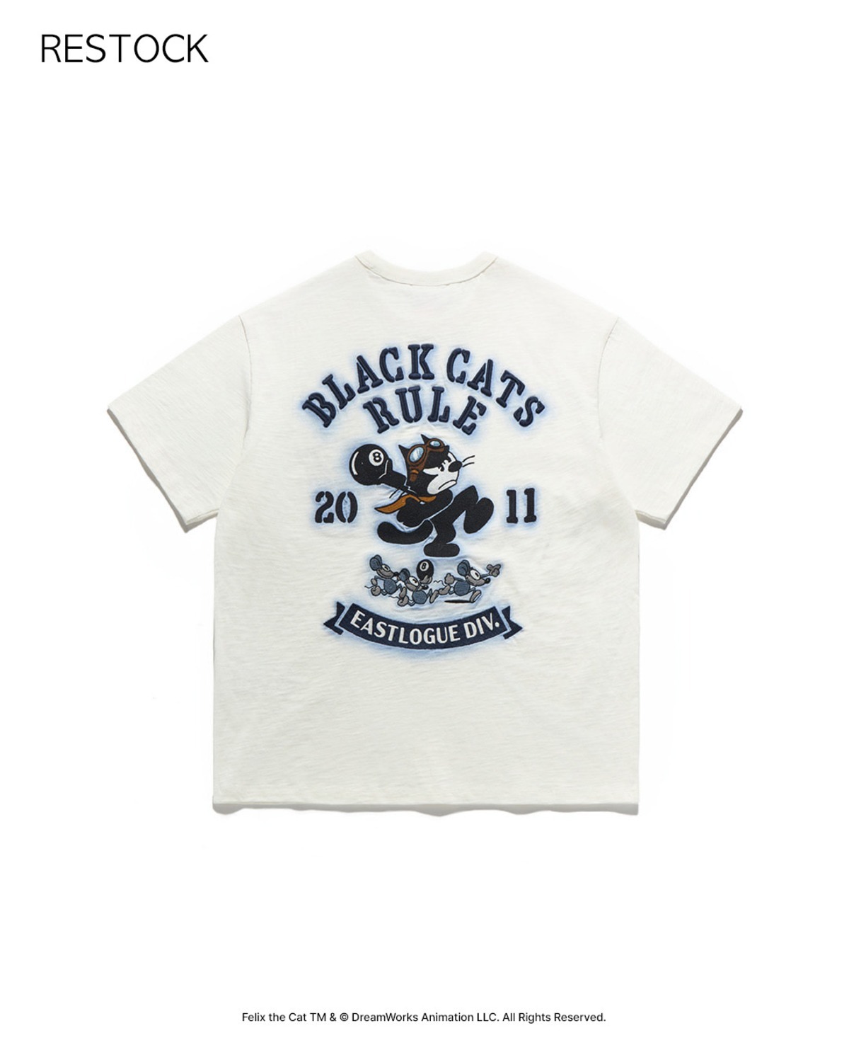 Eastlogue FELIX SHOT-PUT EMBROIDERED T-SHIRTS / OFF WHITE